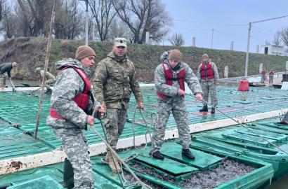 Geniștii militari au intervenit la PTF Leova–Bumbăta